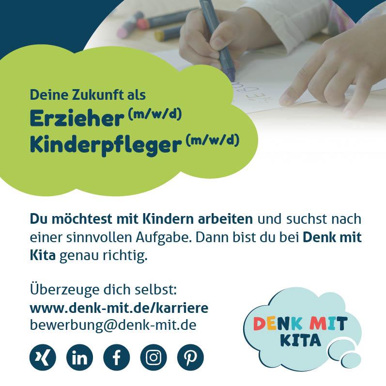 Erzieherin im Anerkennungsjahr (m/w/d) | Denk mit! Kinderbetreuungseinrichtungen GmbH & Co. KG, München