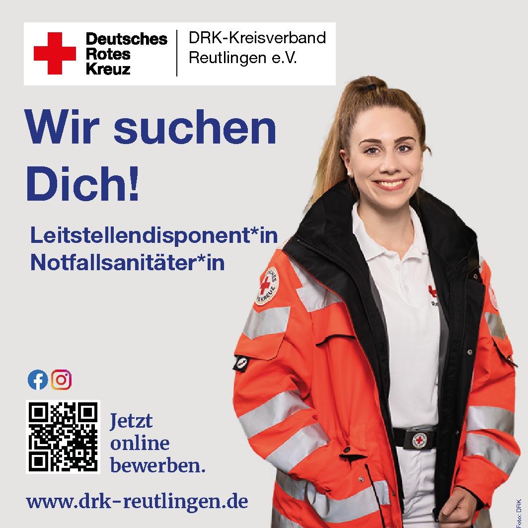 Notfallsanitäter/Leitstellendisponent | Deutsches Rotes Kreuz, Kreisverband Reutlingen e.V., Reutlingen