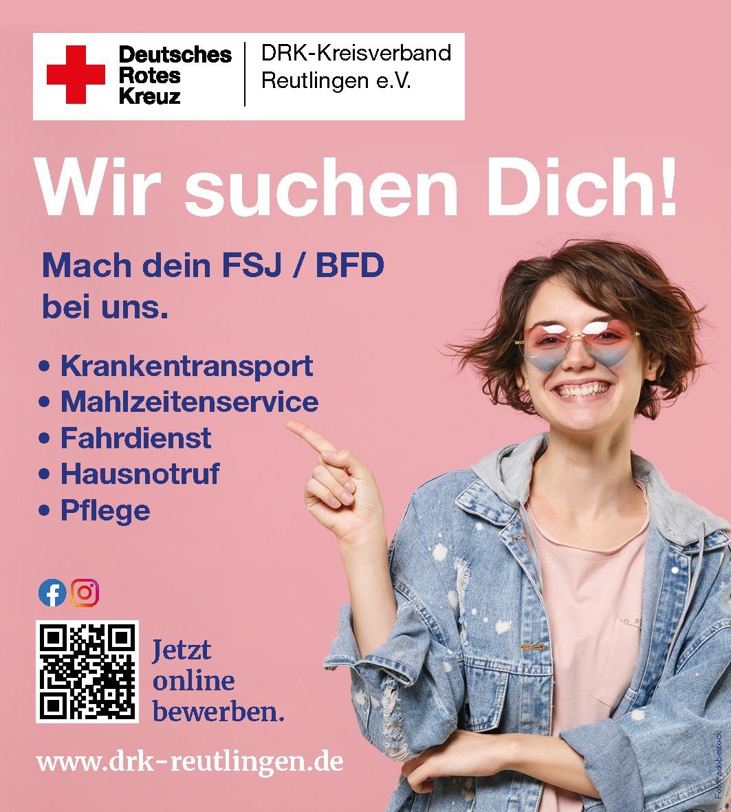 FSJ/BFS beim DRK (Fahrdienste, Pflege, Krankentransport) | Deutsches Rotes Kreuz, Kreisverband Reutlingen e.V., Reutlingen