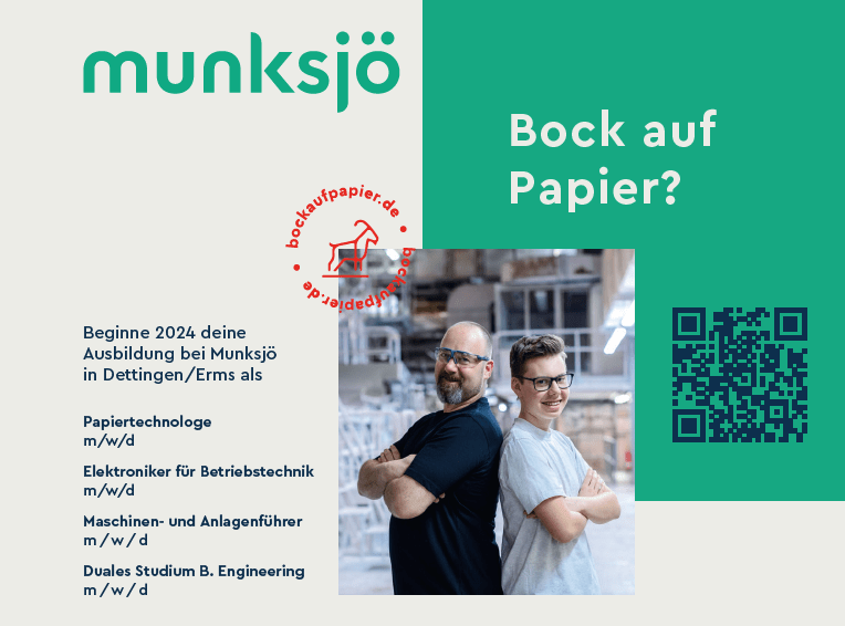 Papiertechnologe (m/w/d) | Munksjö Dettingen GmbH, Dettingen