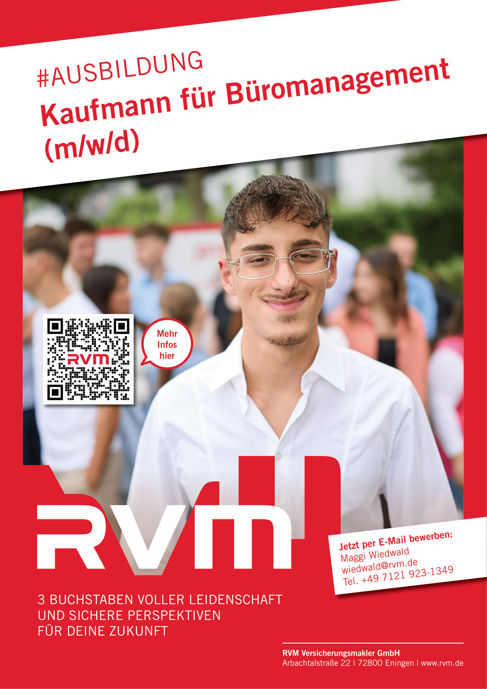 Kaufmann für Büromanagement (m/w/d) | RVM Versicherungsmakler GmbH, Eningen