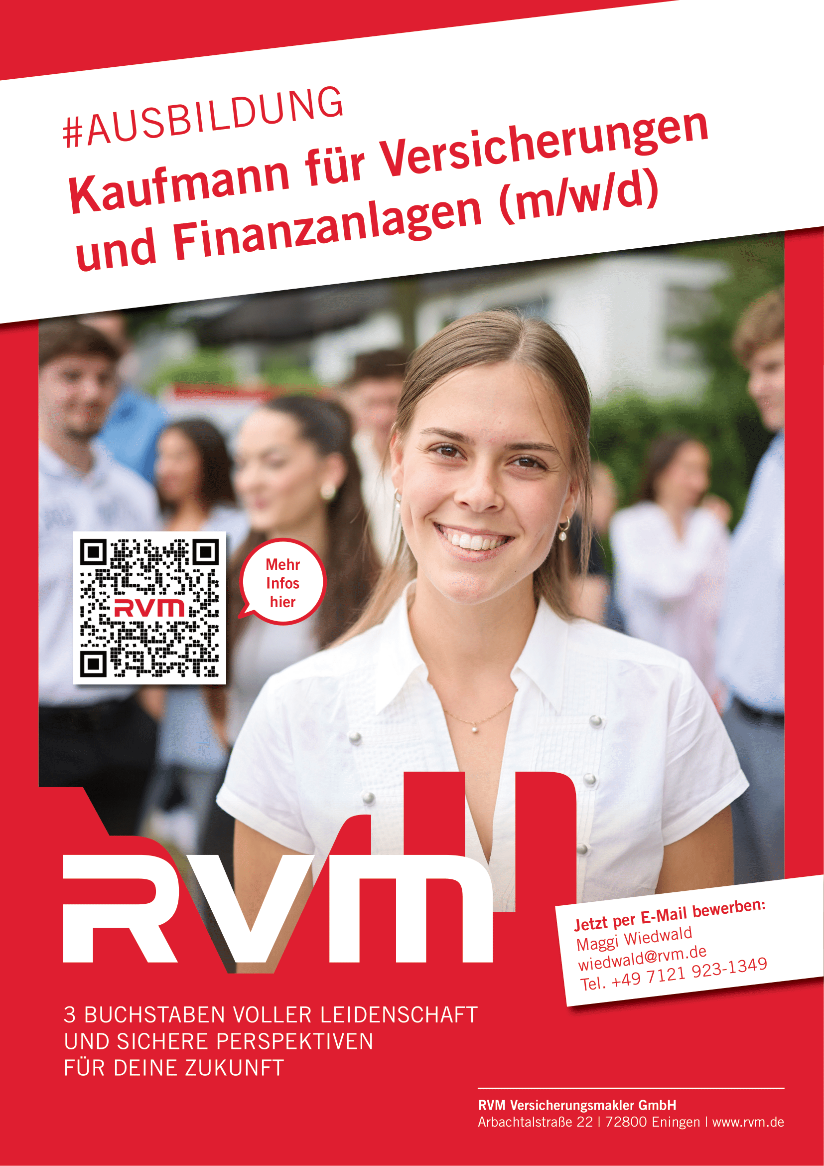 Kaufmann für Versicherungen und Finanzanlagen (m/w/d) | RVM Versicherungsmakler GmbH, Eningen